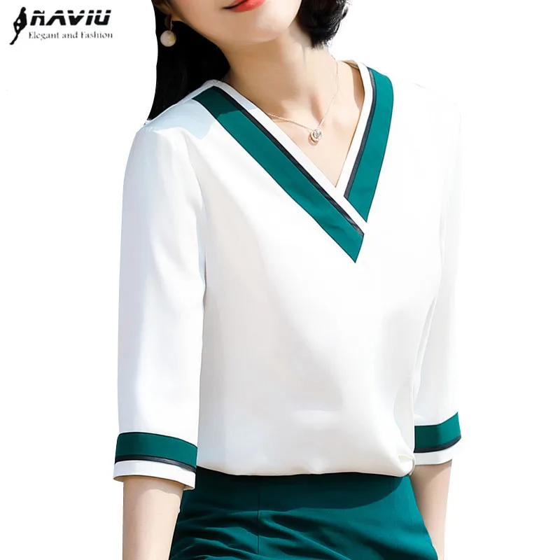 Fashion V Neck shirt women summer 2019 New formal Loose half sleeve Satin blouses office ladies plus size elegant tops
Fashion V Neck shirt women summer 2019 New formal Loose half sleeve Satin blouses office ladies plus size elegant tops