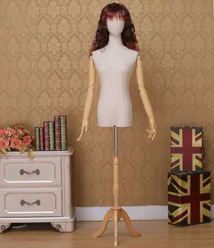 Half Body Female Torso Mannequin Fiberglass Fabric Wrapped Mannequin For Window Dress
Half Body Female Torso Mannequin Fiberglass Fabric Wrapped Mannequin For Window Dress