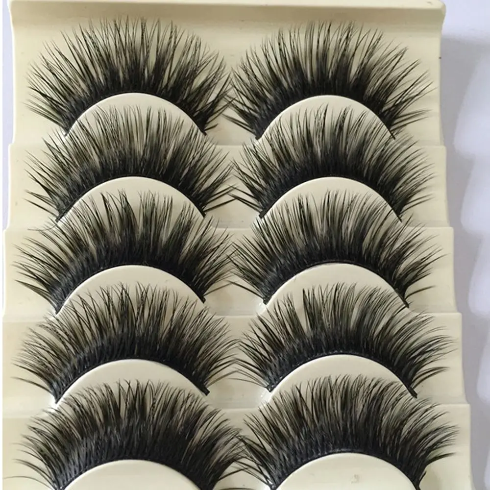 5 Pairs Handmade Women Fashion Natural Long Fake Eye Lashes Thick False Eyelashes Black Makeup Extension Tools
5 Pairs Handmade Women Fashion Natural Long Fake Eye Lashes Thick False Eyelashes Black Makeup Extension Tools
