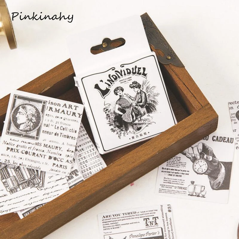 45 Pcs/box Kawaii Retro Newspaper DIY Scrapbooking Diary Sticker Planner Decorations Album Stick Label School Stationery
45 Pcs/box Kawaii Retro Newspaper DIY Scrapbooking Diary Sticker Planner Decorations Album Stick Label School Stationery
