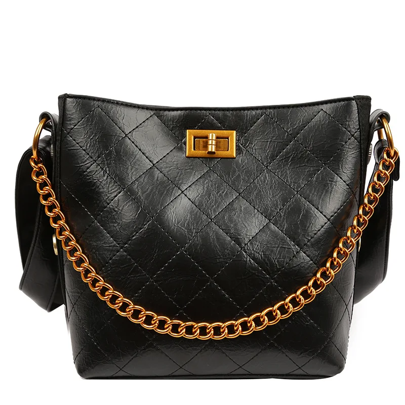 Fashion Women Handbags Diamond Lattice Leather Shoulder Crossbody Bags for Women 2019 Ladies Chains Bucket Bags Big Hand Bag sac
Fashion Women Handbags Diamond Lattice Leather Shoulder Crossbody Bags for Women 2019 Ladies Chains Bucket Bags Big Hand Bag sac