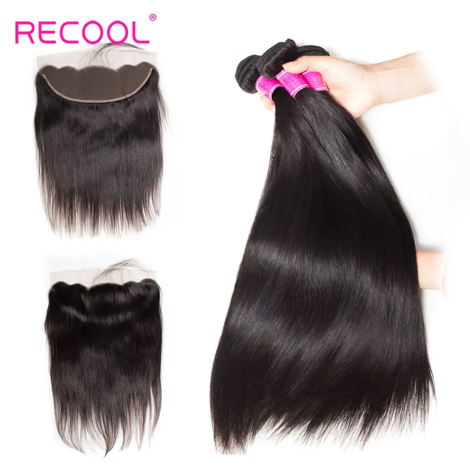Recool Hair Bundles With Frontal 3 Bundles Straight Hair With Frontal Natural Color Peruvian Hair Bundles With Closure
Recool Hair Bundles With Frontal 3 Bundles Straight Hair With Frontal Natural Color Peruvian Hair Bundles With Closure