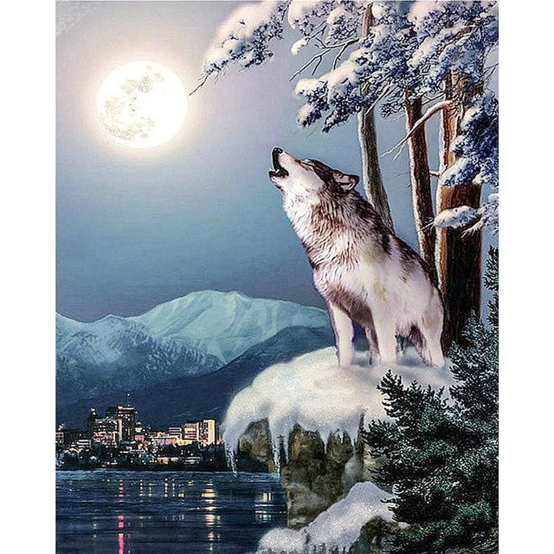 5D Diy Diamond Painting,Wolf Howl at the moon,Picture By Rhinestones,Square Daimond Painting,Room Decoration Paintings
5D Diy Diamond Painting,Wolf Howl at the moon,Picture By Rhinestones,Square Daimond Painting,Room Decoration Paintings
