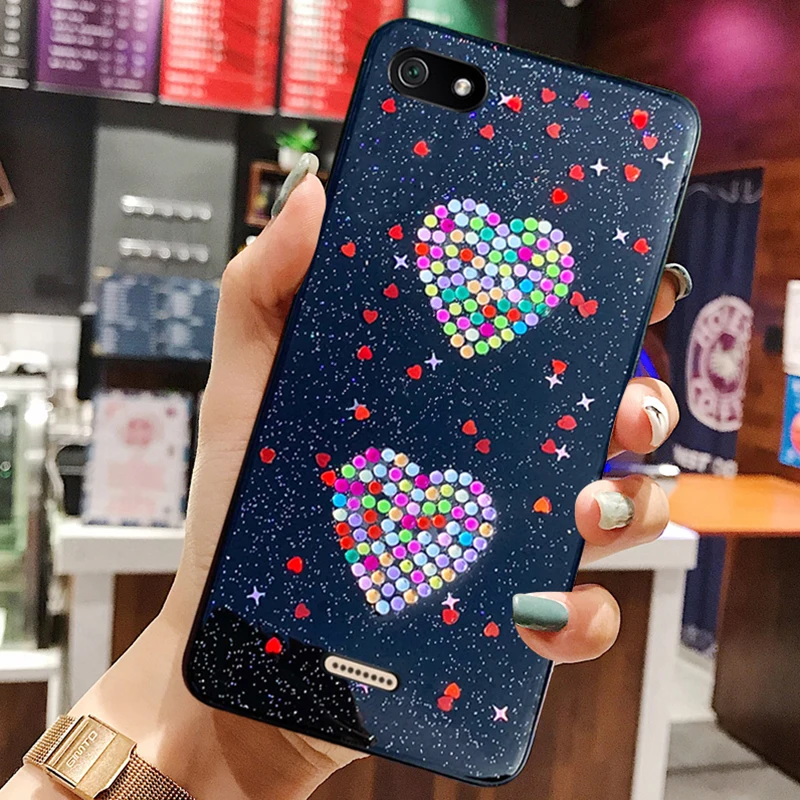For Xiaomi Redmi 6A Case Flash glitter Soft TPU Cover for Xiaomi Redmi 6A 5A 7A Case Diamond double love pattern Bag Funda Coque
For Xiaomi Redmi 6A Case Flash glitter Soft TPU Cover for Xiaomi Redmi 6A 5A 7A Case Diamond double love pattern Bag Funda Coque