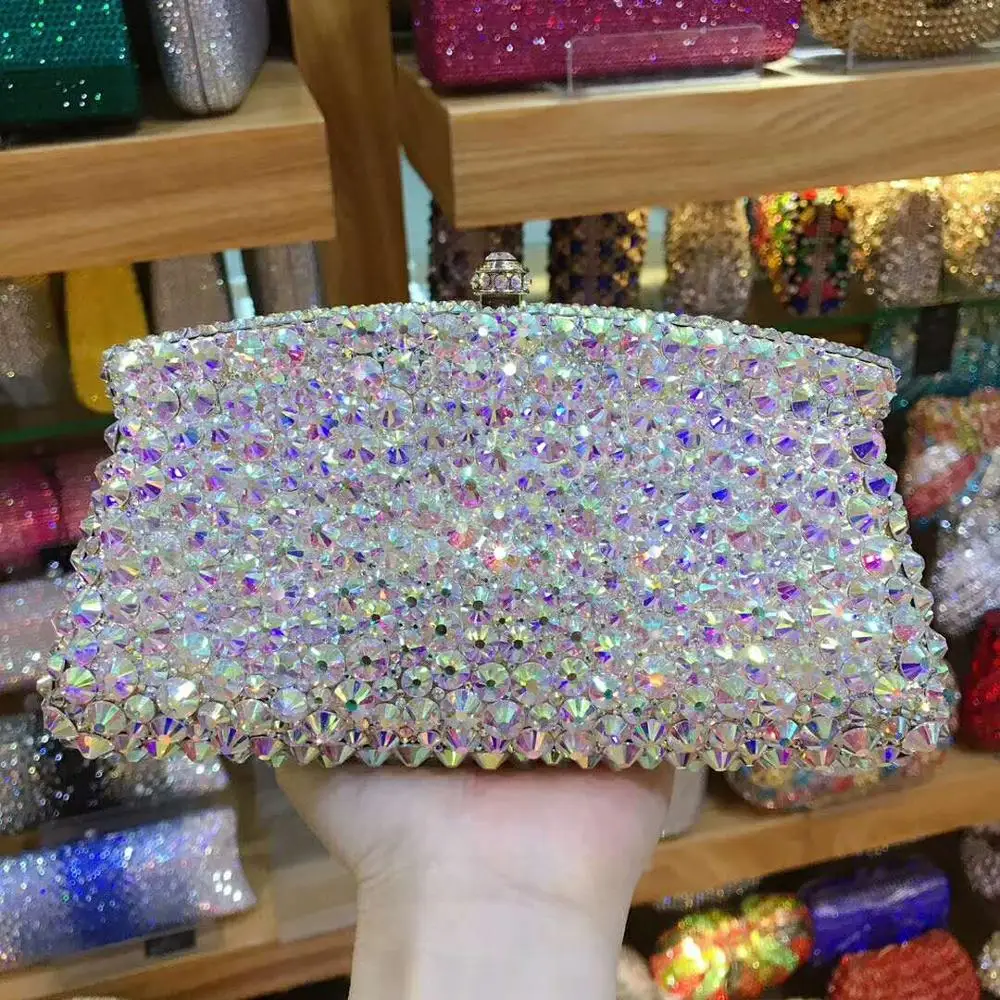 XIYUAN Women Crystal Clutch Evening Minaudiere Bags Metal Hard Case Wedding Bridal Flower Handbag Purse for lady birthday gifts 
XIYUAN Women Crystal Clutch Evening Minaudiere Bags Metal Hard Case Wedding Bridal Flower Handbag Purse for lady birthday gifts