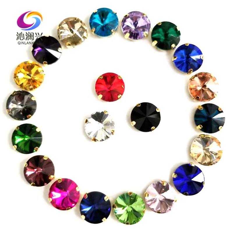 Mix color round shape golden bottom high quality AAA Glass Crystal sew on claw rhinestones with holes,Diy Clothing accessories
Mix color round shape golden bottom high quality AAA Glass Crystal sew on claw rhinestones with holes,Diy Clothing accessories