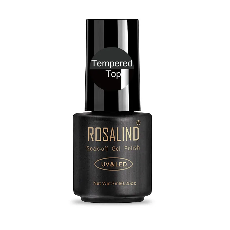 Rosalind Гель-лак для ногтей 7 мл базовое верхнее покрытие долговечный Маникюр