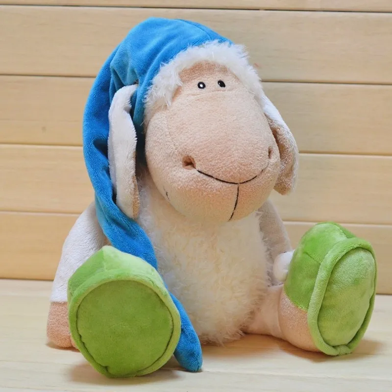 candice guo! nice plush toy stuffed doll Doze sleep lamb with Nightcap cap Frog shoes appease toy birthday Christmas gift 1pc
candice guo! nice plush toy stuffed doll Doze sleep lamb with Nightcap cap Frog shoes appease toy birthday Christmas gift 1pc