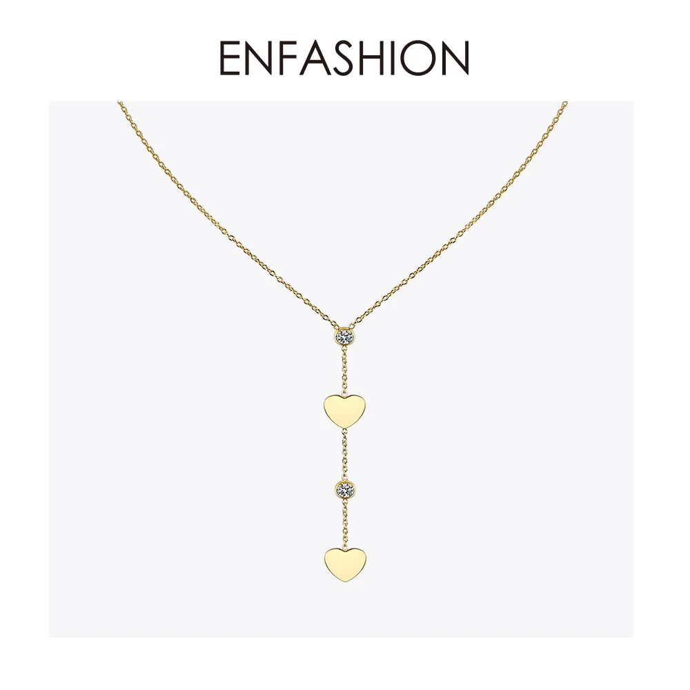Enfashion Heart Crystal Choker Necklace For Women Gold Color Boho Chain Necklaces Stainless Steel Holiday Jewelry Collares P3001
Enfashion Heart Crystal Choker Necklace For Women Gold Color Boho Chain Necklaces Stainless Steel Holiday Jewelry Collares P3001