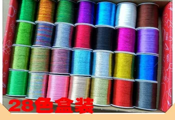 Free Shipping KingClouds 28 spools metallic thread embroidery thread polyester sewing thread 300Y each cone
Free Shipping KingClouds 28 spools metallic thread embroidery thread polyester sewing thread 300Y each cone