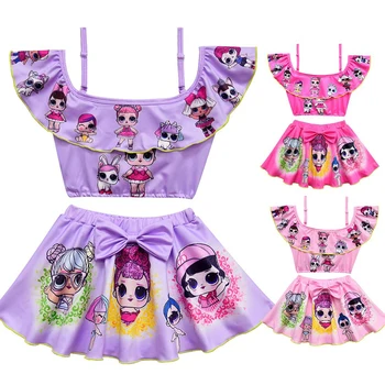 Girls Lol Bikini Swimwear Cute Kids Swimsuit with Swimming Cap Baby Toddler Cartoon Bathing Suit Ruffle Swim Wear for Children 
Girls Lol Bikini Swimwear Cute Kids Swimsuit with Swimming Cap Baby Toddler Cartoon Bathing Suit Ruffle Swim Wear for Children
