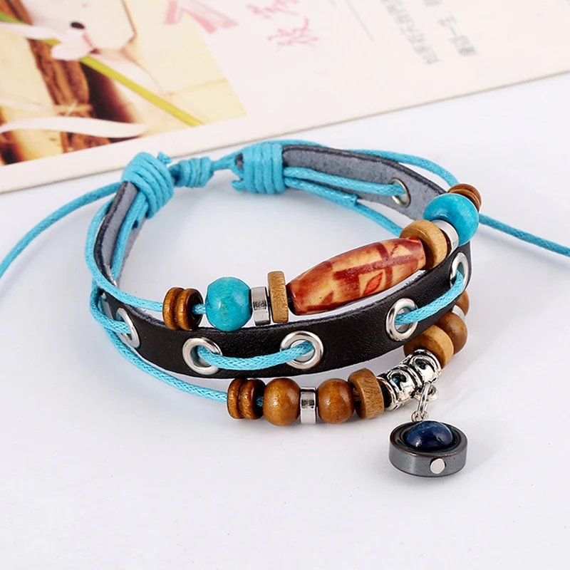 Vintage Leather Bracelet Women Multiple Layers Charm Bracelet female Wrap Bracelets & Bangles Male Men Gift Fashion Jewelry 2019
Vintage Leather Bracelet Women Multiple Layers Charm Bracelet female Wrap Bracelets & Bangles Male Men Gift Fashion Jewelry 2019