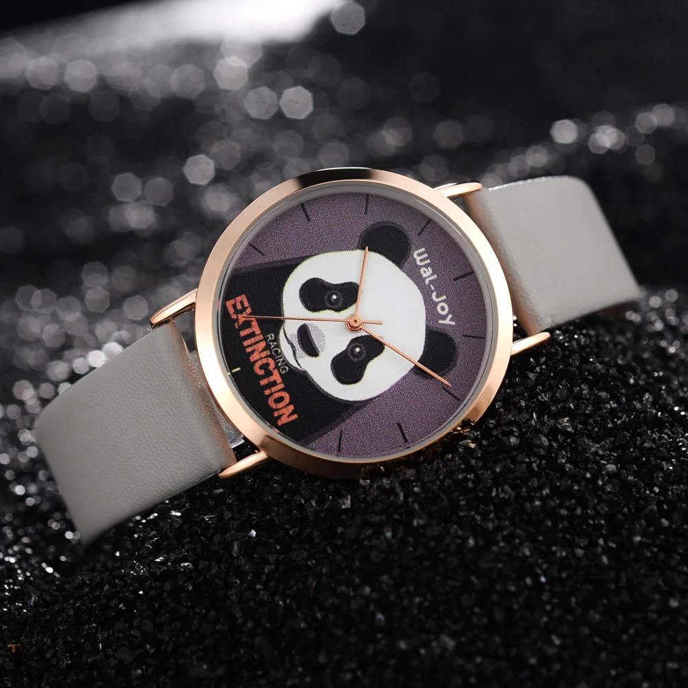 Wal-Joy Women Watches Fashion Animal Panda Quartz-watch Student Girl Leather Waterproof Clock Black Watches Gifts For Friends
Wal-Joy Women Watches Fashion Animal Panda Quartz-watch Student Girl Leather Waterproof Clock Black Watches Gifts For Friends