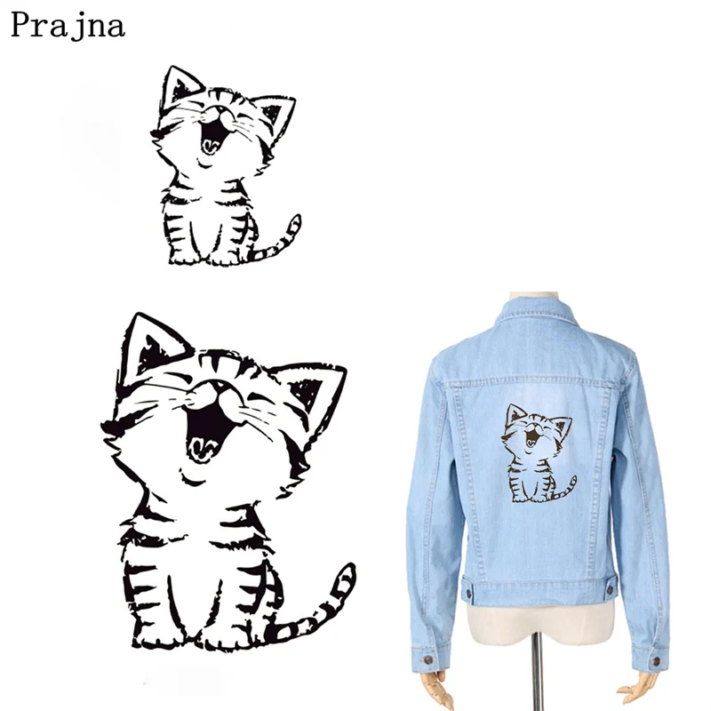 Prajna Iron On Patches Heat Transfer DIY Decoration Appliqued Thermal Transfer Printed Cute Funny Cat Washable Clothes Sticker
Prajna Iron On Patches Heat Transfer DIY Decoration Appliqued Thermal Transfer Printed Cute Funny Cat Washable Clothes Sticker