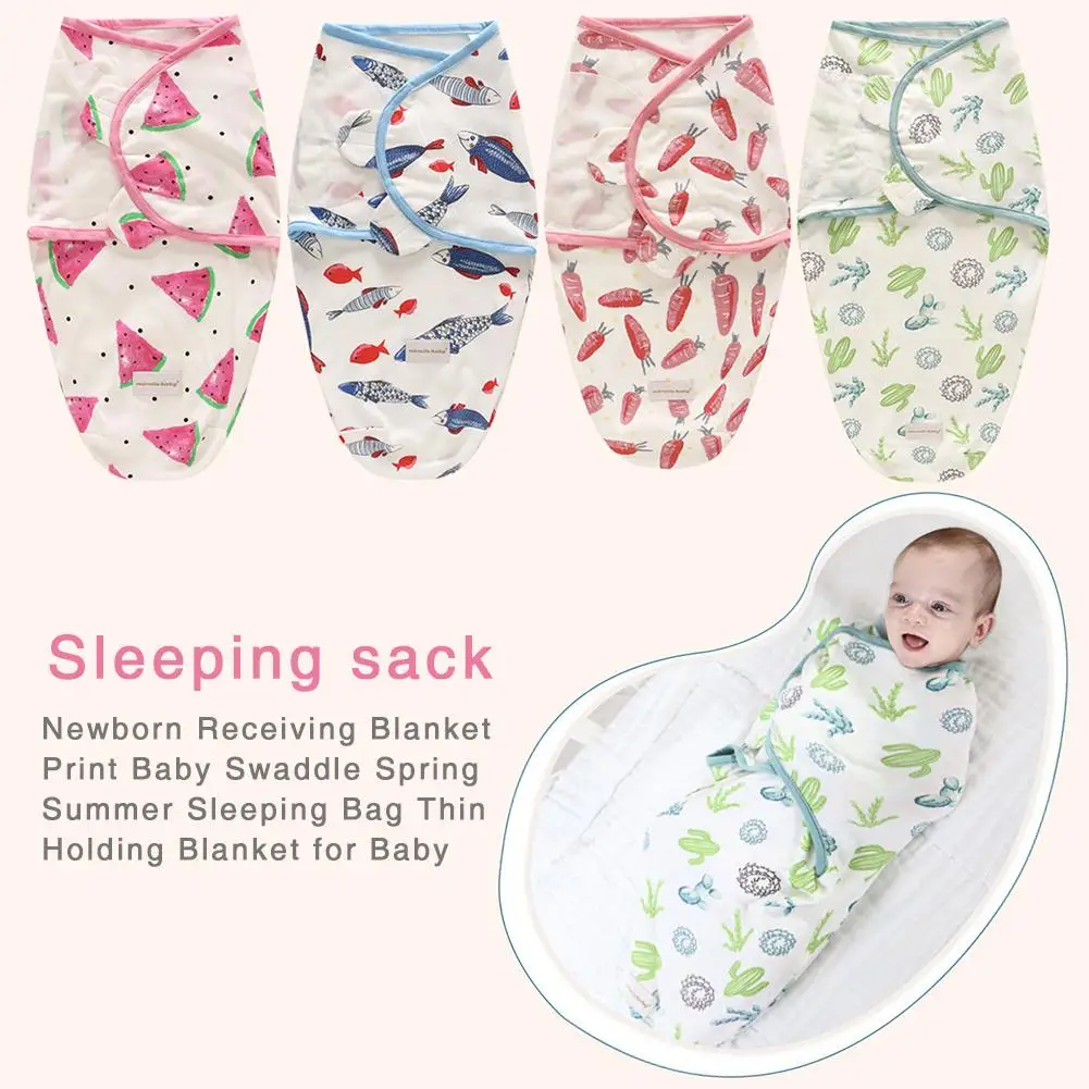 Newborn Receiving Blanket Print Baby Swaddle Spring Summer Sleeping Bag Thin Holding Blanket for Baby
Newborn Receiving Blanket Print Baby Swaddle Spring Summer Sleeping Bag Thin Holding Blanket for Baby