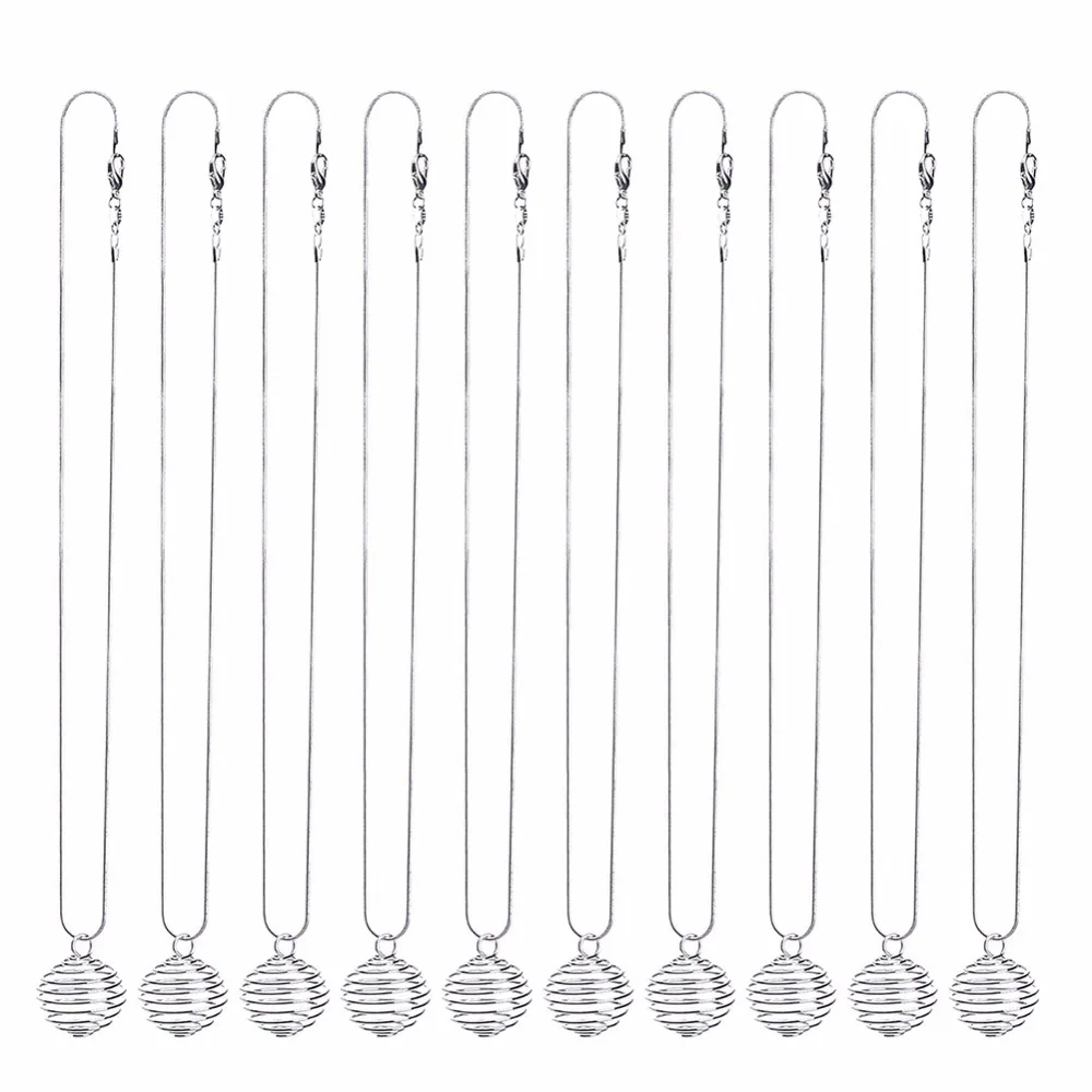 10Pcs/Set Silver Spiral Bead Cages Pendants for Jewelry Craft Findings Making 15x20mm #250177
10Pcs/Set Silver Spiral Bead Cages Pendants for Jewelry Craft Findings Making 15x20mm #250177