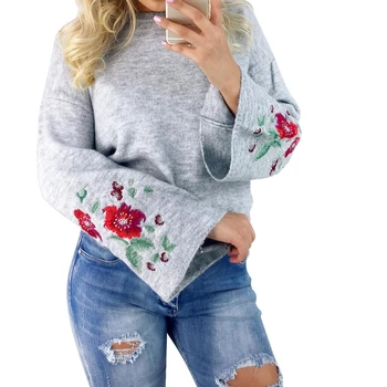New Women Floral Loose Sweater Flare Long Sleeve Knitted Pullovers Coat Outwear Casual New
New Women Floral Loose Sweater Flare Long Sleeve Knitted Pullovers Coat Outwear Casual New