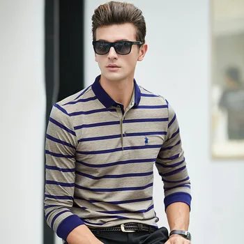 New 2018 High Quality Autumn Mens Blend Cotton Striped Polos Shirts Men's Bussiness Casual Tops Tees Clothings Retro 8837
New 2018 High Quality Autumn Mens Blend Cotton Striped Polos Shirts Men's Bussiness Casual Tops Tees Clothings Retro 8837