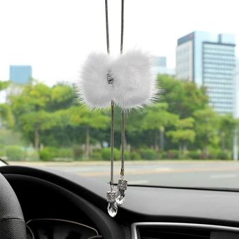 Car Pendant Auto Interior Decoration Mink Fur Bowknot Hanging Ornament Rear View Mirror Crystal Suspension Trim Accessories Gift
Car Pendant Auto Interior Decoration Mink Fur Bowknot Hanging Ornament Rear View Mirror Crystal Suspension Trim Accessories Gift