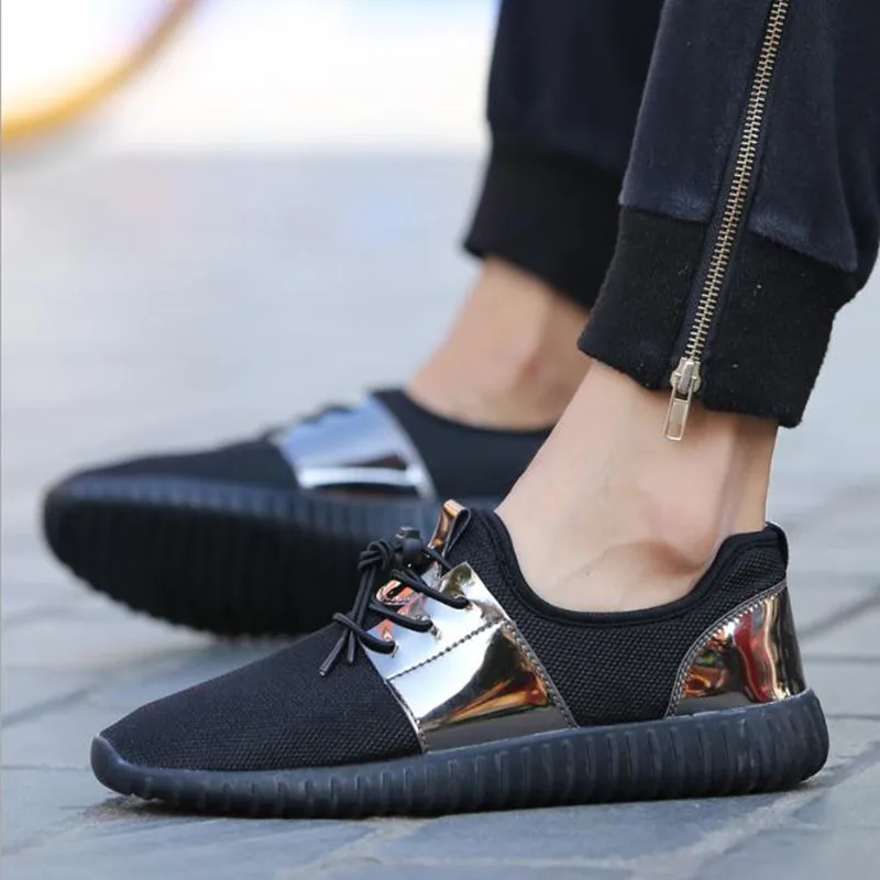 Unisex Sports Shoes Sneakers Autumn Black Silver Boat Shoes Woman Man Casual Mesh Wear-resistant Breathable Shoes
Unisex Sports Shoes Sneakers Autumn Black Silver Boat Shoes Woman Man Casual Mesh Wear-resistant Breathable Shoes