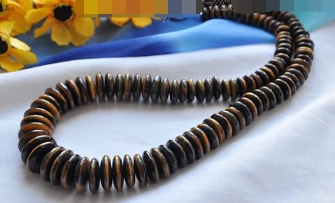 Jewelr 006073 WOW 8mm-20mm yellow/black tiger's-eye Stone coin tower necklace 25inch
Jewelr 006073 WOW 8mm-20mm yellow/black tiger's-eye Stone coin tower necklace 25inch