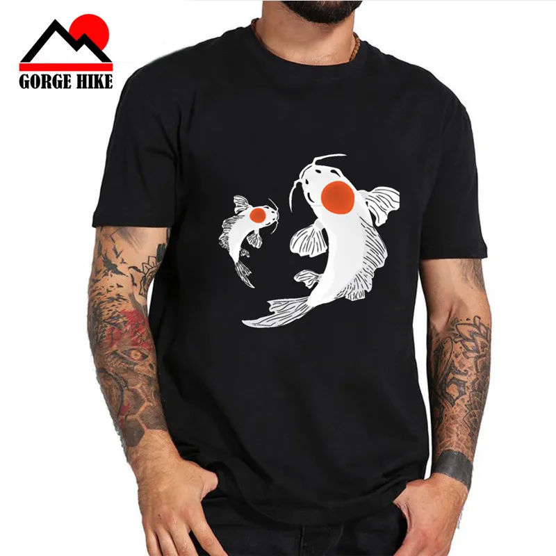 3D Twin Koi Fish Cotton O-neck Tshirt Tai Chi Style Carp Tattoo Japanese World Animal Painting Loose Short Yin Yang T Shirt Men
3D Twin Koi Fish Cotton O-neck Tshirt Tai Chi Style Carp Tattoo Japanese World Animal Painting Loose Short Yin Yang T Shirt Men