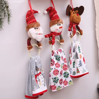 Kitchen Bathroom Santa Claus Elk Rag Towel Hanging Ring Racks Holder Christmas Tree Pendants Christmas Decorations for Home
Kitchen Bathroom Santa Claus Elk Rag Towel Hanging Ring Racks Holder Christmas Tree Pendants Christmas Decorations for Home