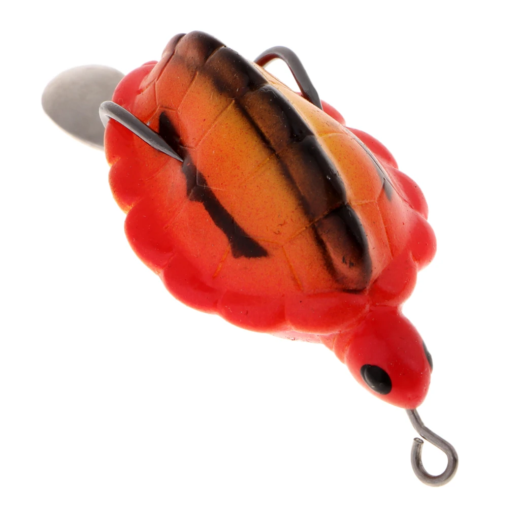Soft Silicone Frog Lure 5.5cm 13.6g Snakehead Baits Topwater Simulation Fishing Lures with Spoon