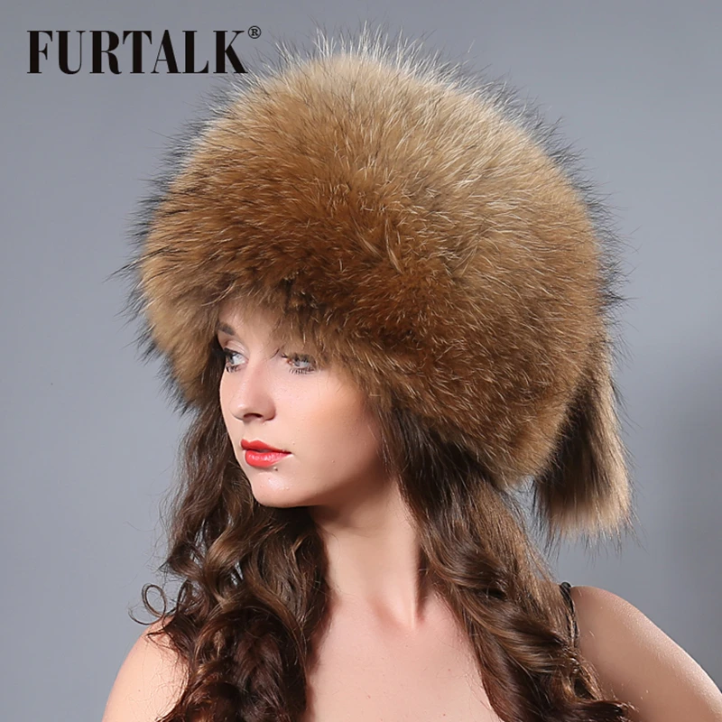 FURTALK Raccoon Fur Hats for Women Winter Russian Fur Bucket Hat Soft Warm Real Fur Beanie for Female 2019
FURTALK Raccoon Fur Hats for Women Winter Russian Fur Bucket Hat Soft Warm Real Fur Beanie for Female 2019