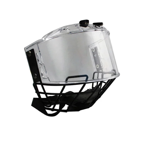 Hockey helmet Combo cage mask & Shield Anti-Fog & Anti-Scratch visor senior size