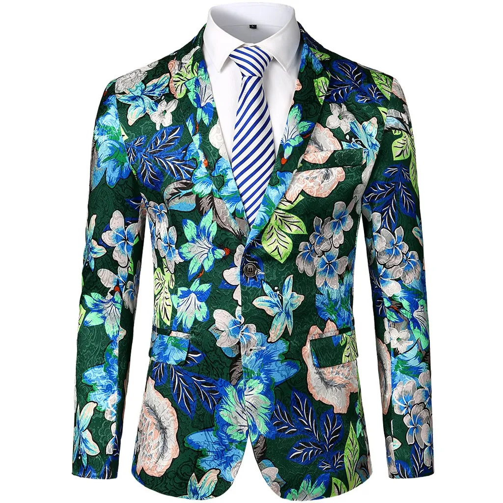 high quality men suit blazer Men's Dress Floral Suit Notched Lapel Slim Fit Stylish Blazer Jacket d90608
high quality men suit blazer Men's Dress Floral Suit Notched Lapel Slim Fit Stylish Blazer Jacket d90608