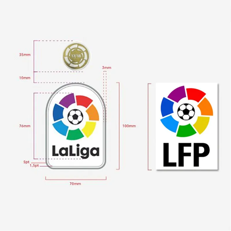 Spanish Primera Divesion de Liga 2019 Football Badges La Liga Patches LFP Soccer Hot stamping Patch Badges
Spanish Primera Divesion de Liga 2019 Football Badges La Liga Patches LFP Soccer Hot stamping Patch Badges