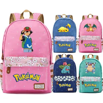 Anime Ash Ketchum Butterfree Charizard Flower Dot Boy Girl School bag Women Bagpack Teenagers Schoolbags Canvas Femme Backpack 9
Anime Ash Ketchum Butterfree Charizard Flower Dot Boy Girl School bag Women Bagpack Teenagers Schoolbags Canvas Femme Backpack 9