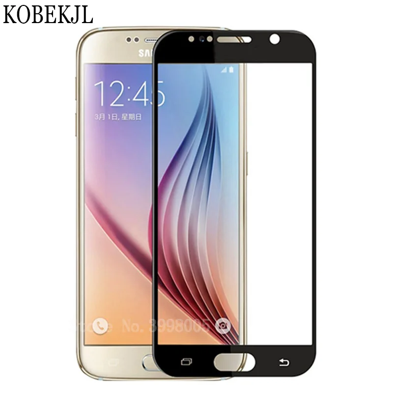 Фото Screen Protector For Samsung Galaxy S6 Tempered Glass S 6 G920F G920 SM-G920F Full Cover Film | Мобильные телефоны и