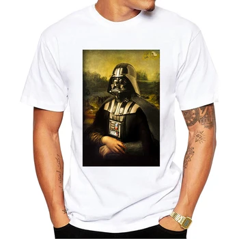 Men Fashion Funny Darth Vader Mona Lisa Printed T-Shirt Short Sleeve Tops Popular Customized T Shirt Novelty Harajuku Streetwear
Men Fashion Funny Darth Vader Mona Lisa Printed T-Shirt Short Sleeve Tops Popular Customized T Shirt Novelty Harajuku Streetwear