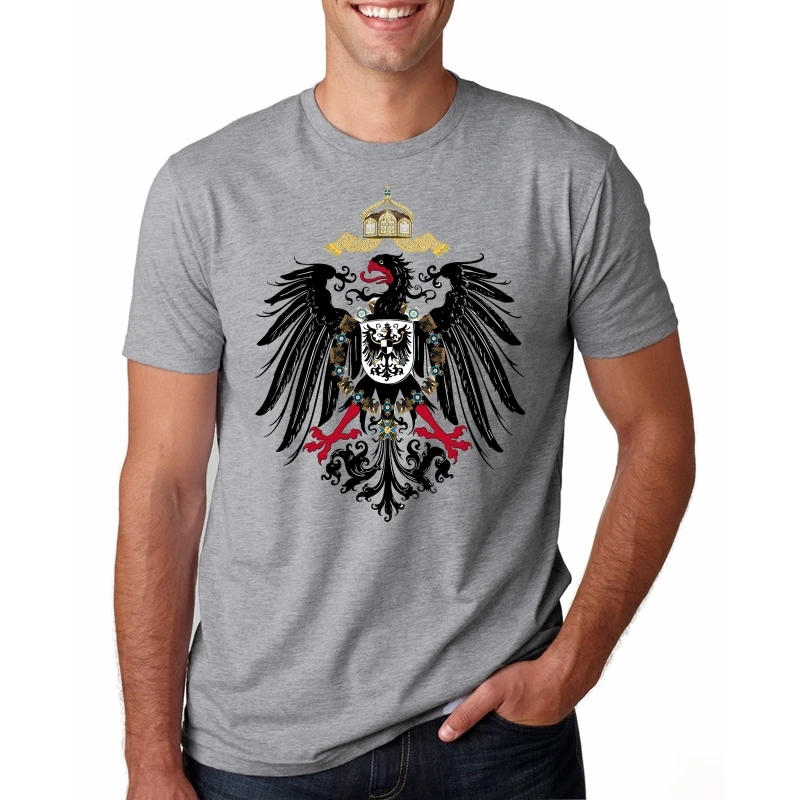 Men Funy tshirt German Empire Short Sleeve O-Neck Tops Tee men t shirt