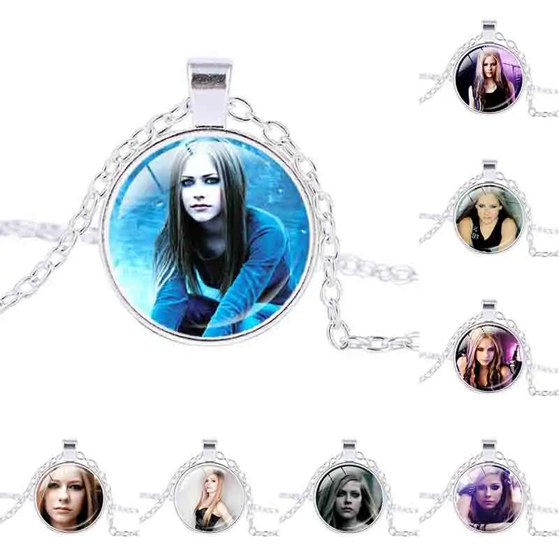 New arrival Glass Round Dome necklace Avril Lavigne Poster Art pendant Avril Ramona Lavigne singer bridesmaid gifts
New arrival Glass Round Dome necklace Avril Lavigne Poster Art pendant Avril Ramona Lavigne singer bridesmaid gifts