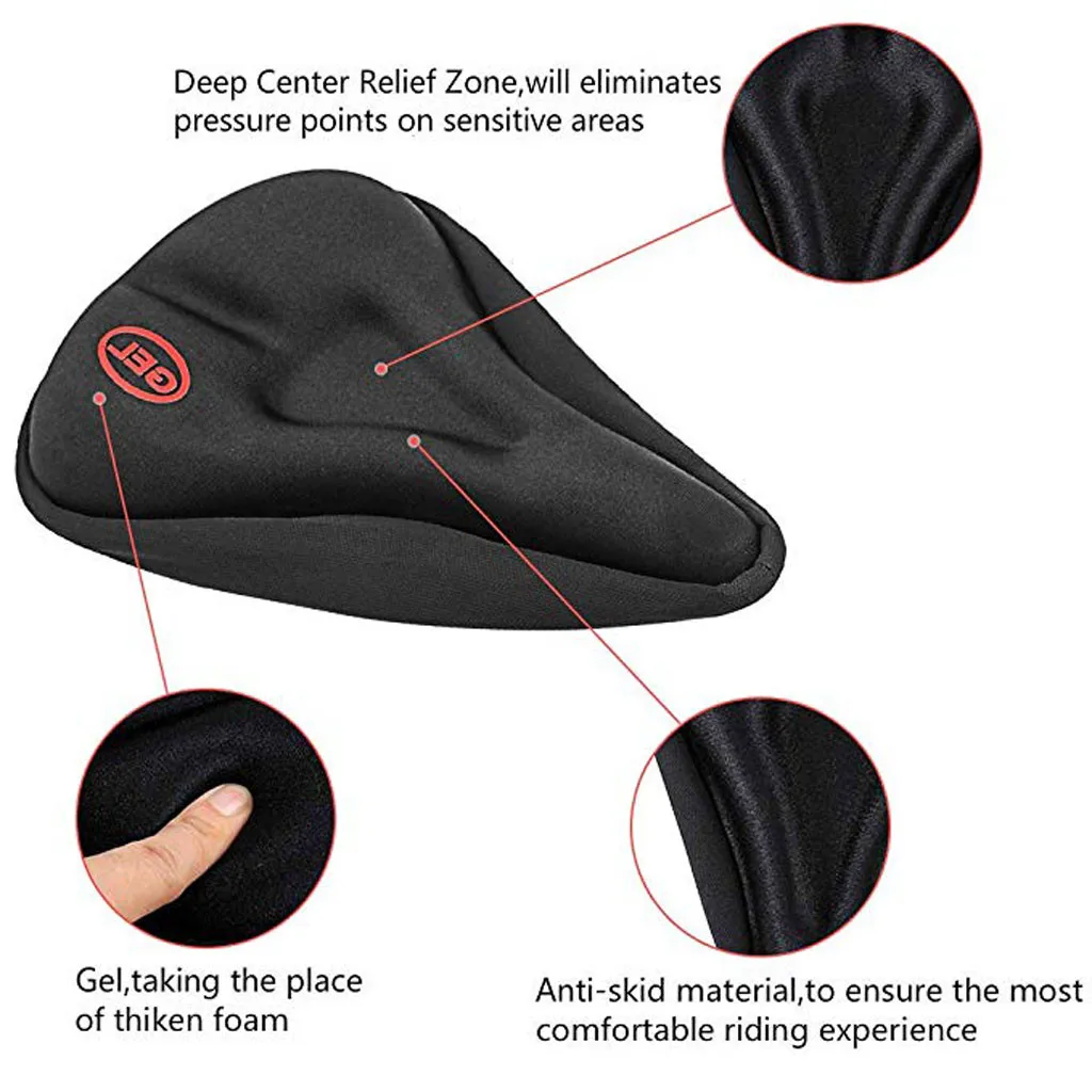 Silicone Bicycle Saddle Hollow Breathable MTB Bike Seat Cushion Cover Mat Silica gel Saddle Cycling Accessories Part #0606
Silicone Bicycle Saddle Hollow Breathable MTB Bike Seat Cushion Cover Mat Silica gel Saddle Cycling Accessories Part #0606