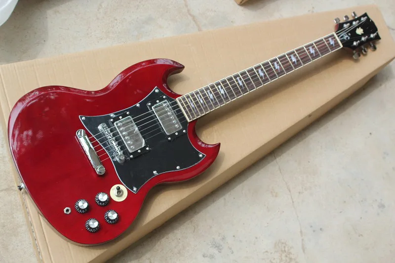 Free Shipping Factory custom shop New high qualityHigh-quality red sg custom electric guitar guitarra Chrome Hardware 914
Free Shipping Factory custom shop New high qualityHigh-quality red sg custom electric guitar guitarra Chrome Hardware 914
