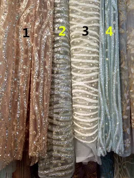 sat-61211 Good looking glued glitter sequins lace fabric African French net tulle Lace Fabric for party
sat-61211 Good looking glued glitter sequins lace fabric African French net tulle Lace Fabric for party