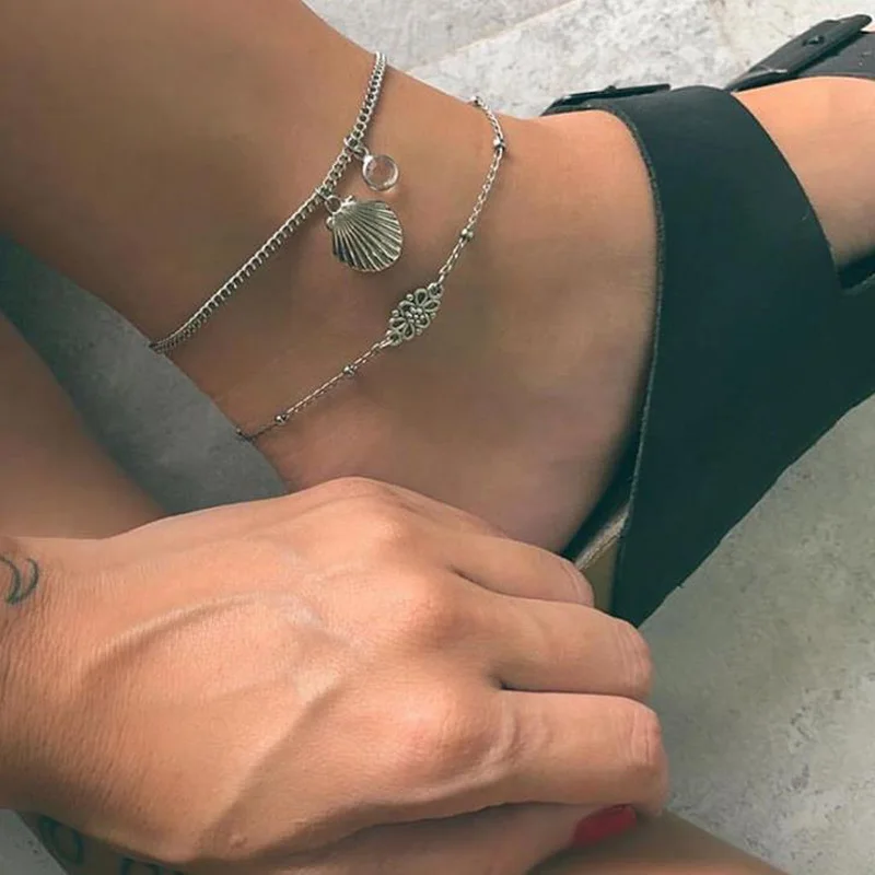 Bohemian Shell Crystal Pendant Anklets For Women Multilayer Anklet Bracelet Leg Chain Foot Jewelry Boho Beach Accessories Gift
Bohemian Shell Crystal Pendant Anklets For Women Multilayer Anklet Bracelet Leg Chain Foot Jewelry Boho Beach Accessories Gift