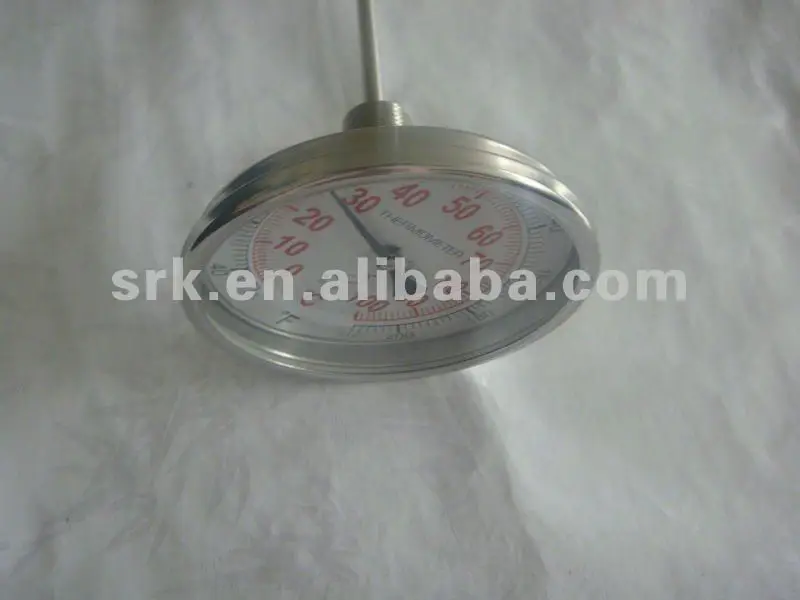 Industrial Stainless Steel bimetal thermometer with back connection,SS304, dial 3" 0 to 100C
Industrial Stainless Steel bimetal thermometer with back connection,SS304, dial 3" 0 to 100C