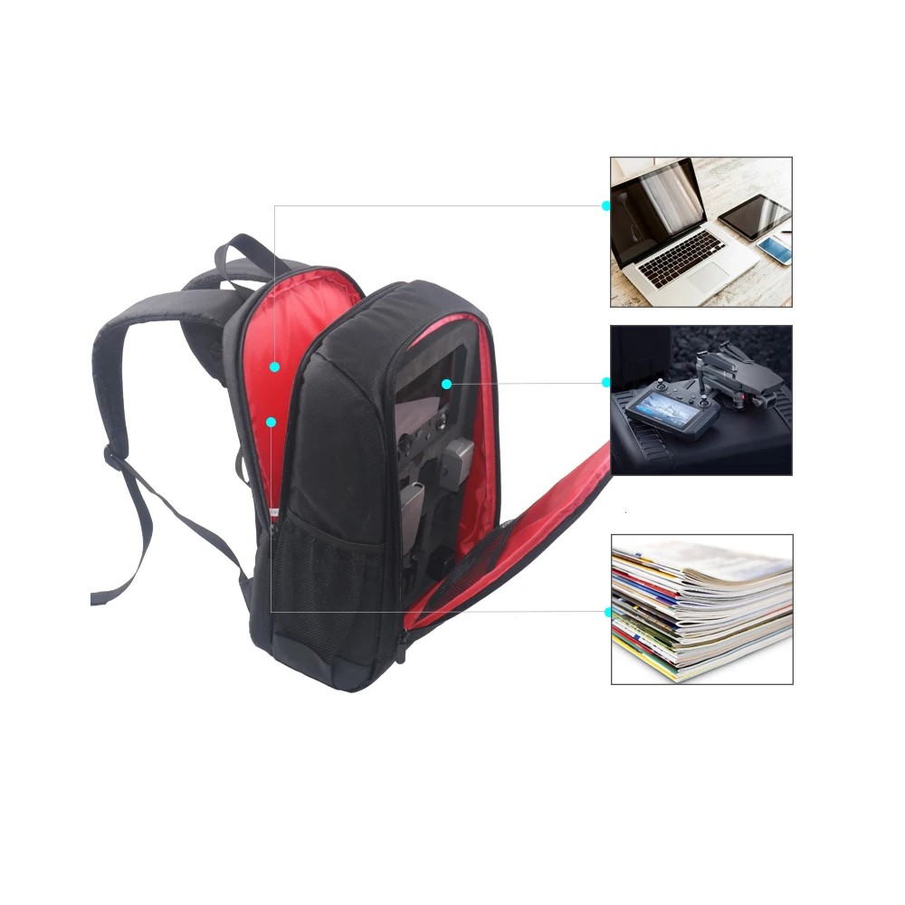 Storage Available for DJI Smart Controller Zoom Drone Anbee Waterproof Backpack Travel Rucksack Carrying Bag Compatible with DJI Mavic 2 Pro