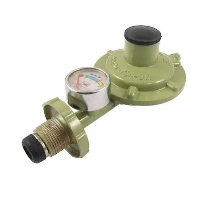 Threaded Single Gauge LP Gas Regulator Valve for Cooker