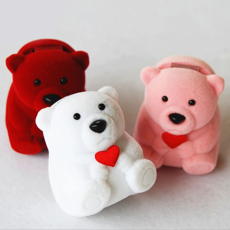 Bear Shaped Tail Ring Box Earring Flock Box Animal Cartoon Jewelry Box Korean Accessories Storage Container S4852
Bear Shaped Tail Ring Box Earring Flock Box Animal Cartoon Jewelry Box Korean Accessories Storage Container S4852