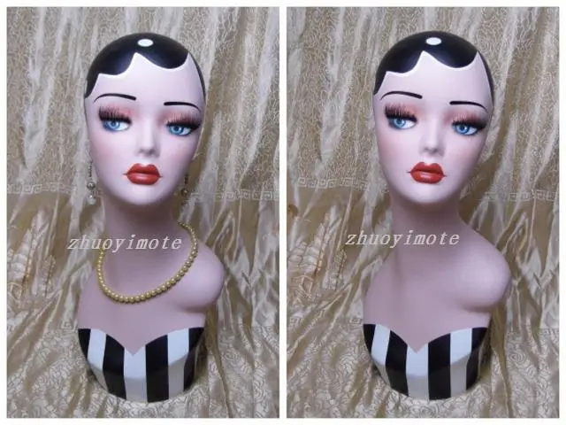 Head model glazed steel headform earrings headform beautiful vintage headform false head
Head model glazed steel headform earrings headform beautiful vintage headform false head