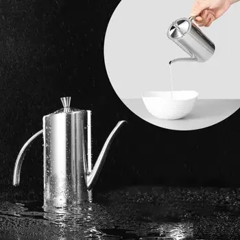 Stainless Steel Oil Can Long Mouth Leak Proof Container Oil Drizzler Soy Sauce Seasoning Bottle Home Kitchen Supplies E5M1
Stainless Steel Oil Can Long Mouth Leak Proof Container Oil Drizzler Soy Sauce Seasoning Bottle Home Kitchen Supplies E5M1