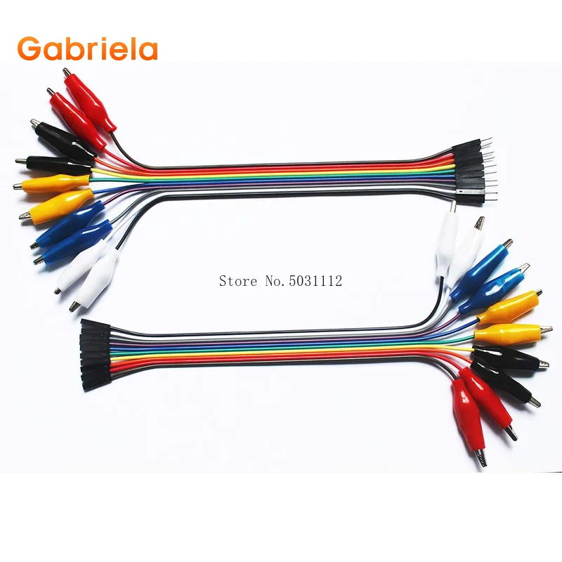 2 in 1 Alligator Clip to Dupont Wire 10pin 20cm 30cm Male Crocodile Clip to Jumper Wire 10pin 20cm 30cm Female for Test Lead 
2 in 1 Alligator Clip to Dupont Wire 10pin 20cm 30cm Male Crocodile Clip to Jumper Wire 10pin 20cm 30cm Female for Test Lead