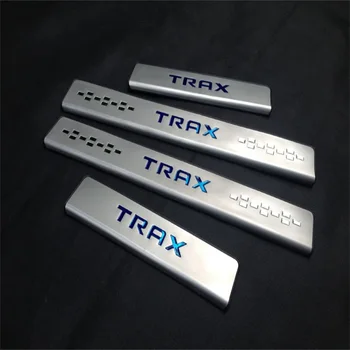 For Chevrolet Trax External Door Sill 2013 2014 2015 2016 Stainless Steel Red Blue Silver logo Welcome Pedal Car styling
For Chevrolet Trax External Door Sill 2013 2014 2015 2016 Stainless Steel Red Blue Silver logo Welcome Pedal Car styling
