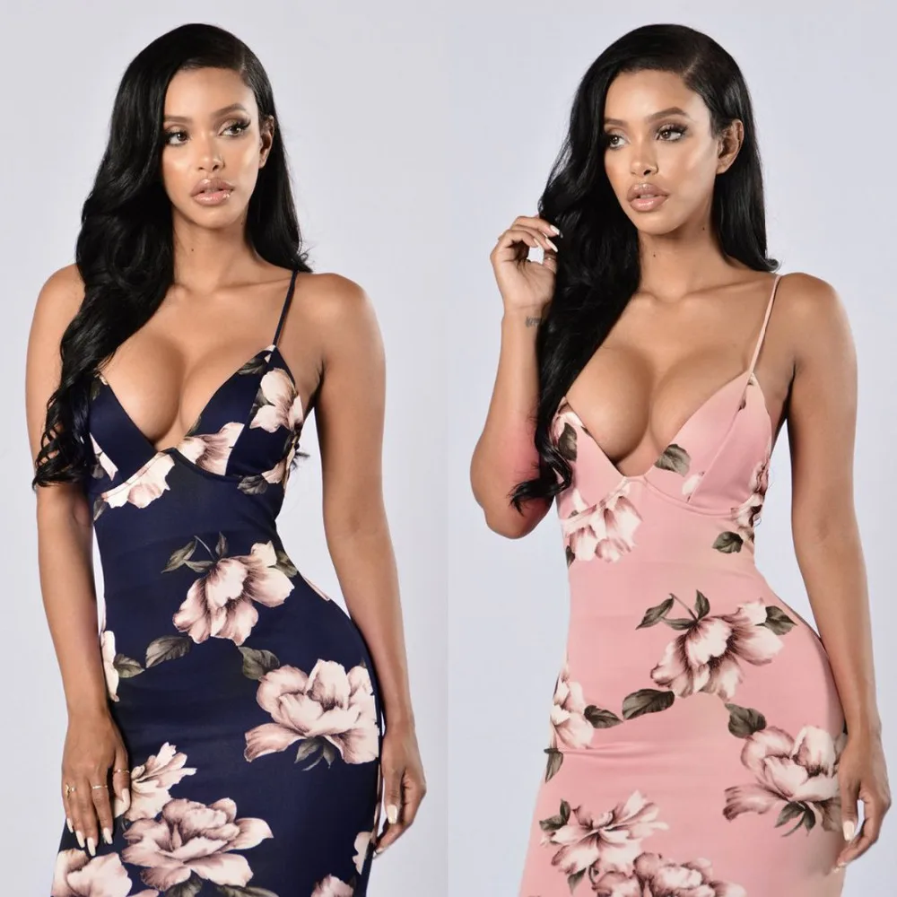 Summer Dress Women 2017 Sexy Deep V-Neck Sleeveless Spaghetti Strap Backless Bodycon Dress Evening Party Beach Dress Vestidos
Summer Dress Women 2017 Sexy Deep V-Neck Sleeveless Spaghetti Strap Backless Bodycon Dress Evening Party Beach Dress Vestidos